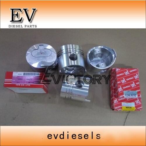 SD25 piston piston ring and SD25 crankshaft bearing+connecting rod/con rod bearing for forklift