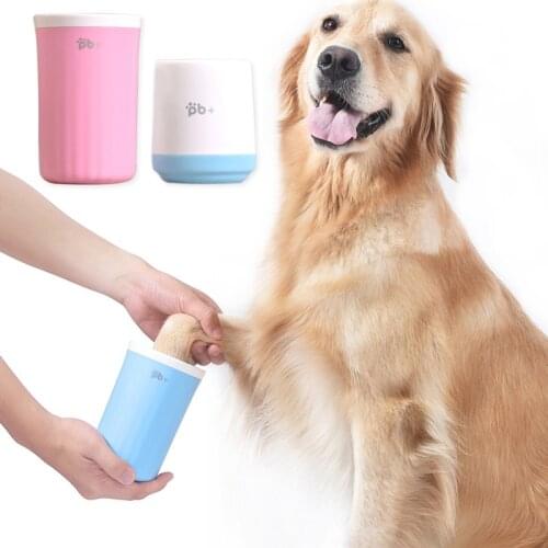 Dog Foot Wash Cup Mug Muddy Paw Clean Tools Washer Puppy Pet Silicone Washing Brush Pet Product For Small Medium Large Dogs Cats