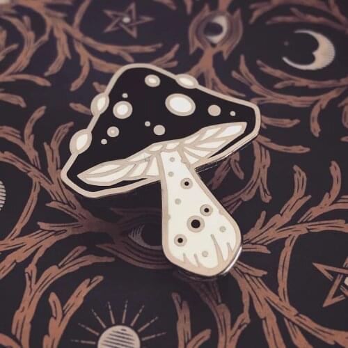 The Magical Mushroom - Enamel Pin - 1.25 Inch