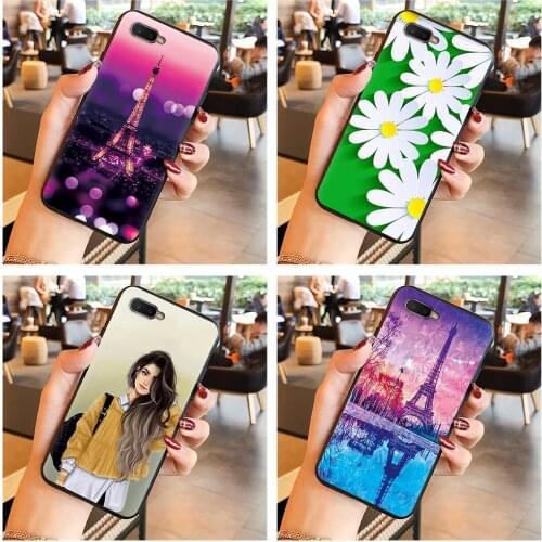 For Woman Cute Phone Case For OPPO K1/AX7 Pro/R17 NEO/R15X/Reno A Waterproof Cover Beautiful