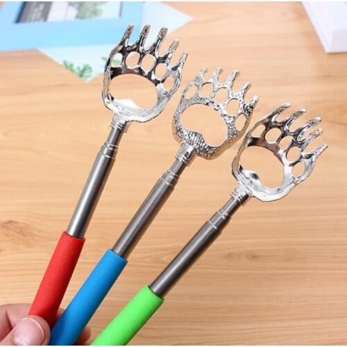 Stainless steel Bear Claw Telescopic The Ultimate Back Scratcher Extendable Nice Gift Health Products Hot free shipping SN720