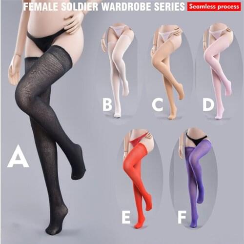 Fire Girl Toys 1/6 FG-YC-004 Scale Female Sexy Soldier Wardrobe Series Seamless Pantyhose 6 Color For 12'' Action Figure