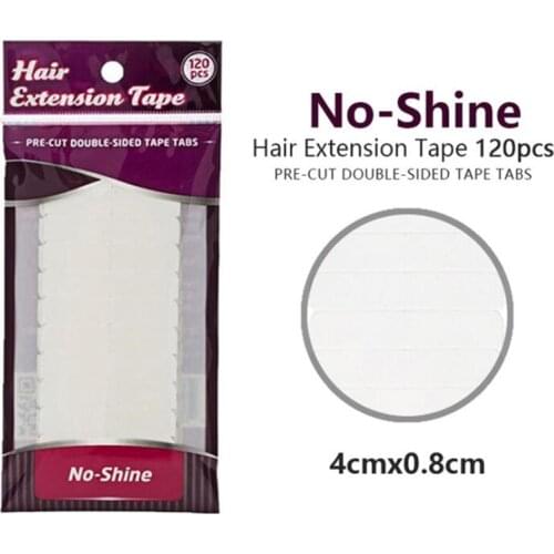 10*12pcs/lot White No Shine Hair Extension Tape 0.8*4cm Adhesive Waterproof Double Sided Tape For Hair Extension/Lace Wig/Toupee