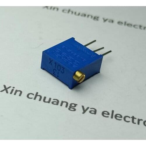 3296X - 102 (1K) 103 (10K) 502 (5K) 104 (100K) 203 (20K) ohm side adjustable presision resistor potentiometer