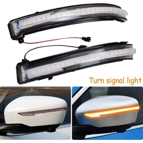 Car LED Dynamic Turn Signal Light Rearview Mirror Light for Nissan X-Trail T32 Qashqai J11 Murano Z52 Navara Juke
