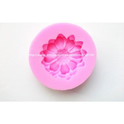 Free Shipping Small Flower Shaped Silicone Mold Cake Decoration Fondant Cake 3D Food Grade Silicone Mould 062
