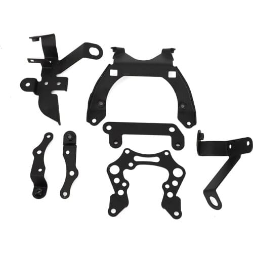 Motorcycle Headlights Support Fixed Bracket Headlamp Holder Black Iron For YAMAHA XJ6 XJ6N