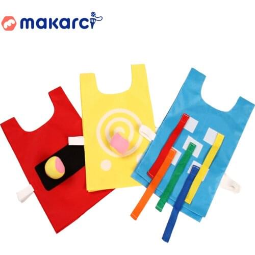 Childrens Sticky Jersey Kindergarten Vest Sticky Ball Parent-Child Interaction Outdoor Play Throwing Sticky Target