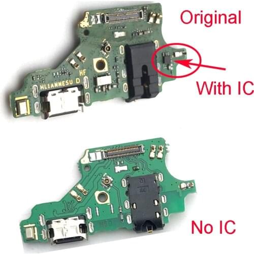 USB Charge Port Dock Connector Board Charging Port Flex Cable With Microphone Mic Replacement Parts For Huawei P20 Lite