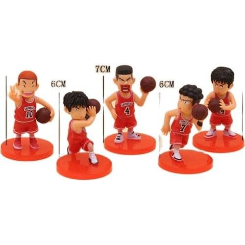 Cake Decoration Party Baking Decoration Supplies Red Basketball Team Slam Dunk Q Edition Cake Decoration Figure