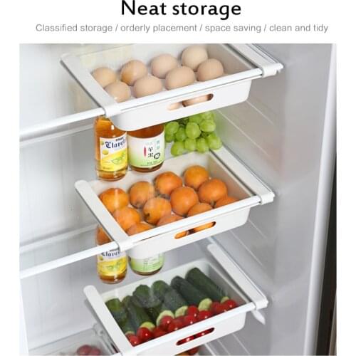 Refrigerator Food Storage Box Kitchen Accessories Organizer Fresh Box Dumpling Vegetable Egg Holder Stackable Fresh-keeping Box