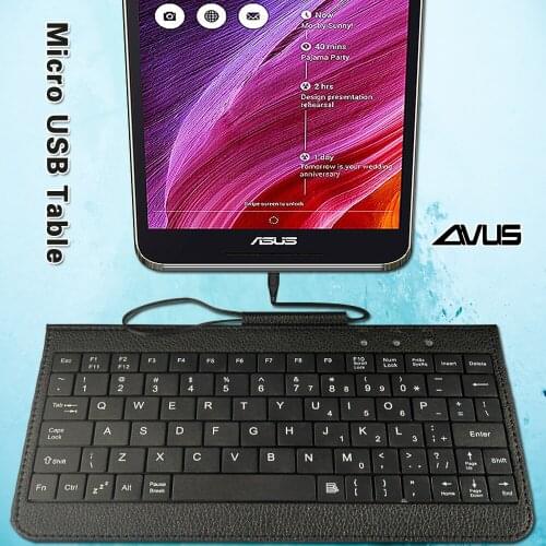 Quality Wired USB Keyboard for Asus FonePad 7 FE170CG FE171CG/MEMO Pad 7/8 Me181C/HD 7/ZenPad 7.0 8.0 Ultra Slim Tablet Keyboard