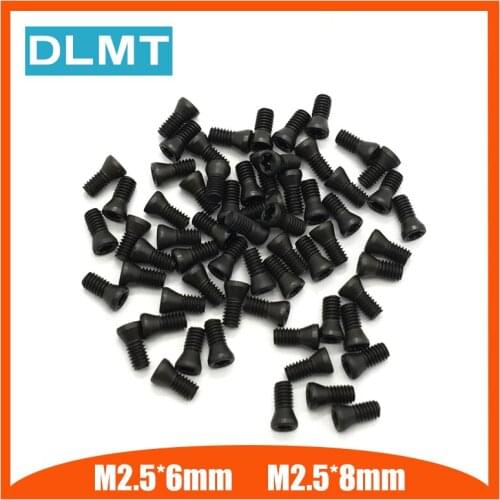 M2.5*6mm M2.5*7mm M2.5*8mm 50Pcs CNC lathe tool spare screws Torx screws