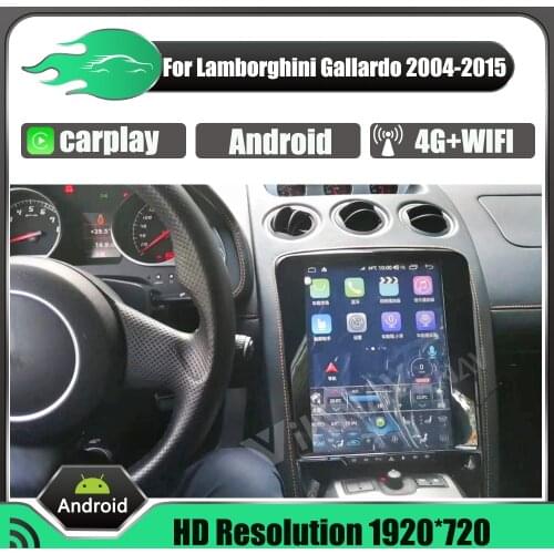 Android Radio with screen For Lamborghini Gallardo 2004-2015 Car DVD player GPS Navigation Stereo Multimedia Player HeadUnit