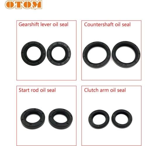 OTOM Motorcycle Full Complete Engine Oil Seal Gear Shaft Countershaft Clutch Arm Start Lever Rubber O-ring Sealed Part For HONDA