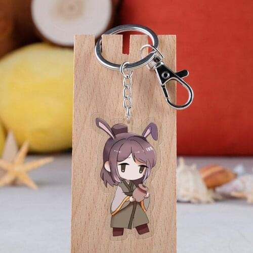 Modaozushi Acrylic Antique Keychain Bag Pendant Cute Q Version Character Interesting Creative Decoration Popular Accessories
