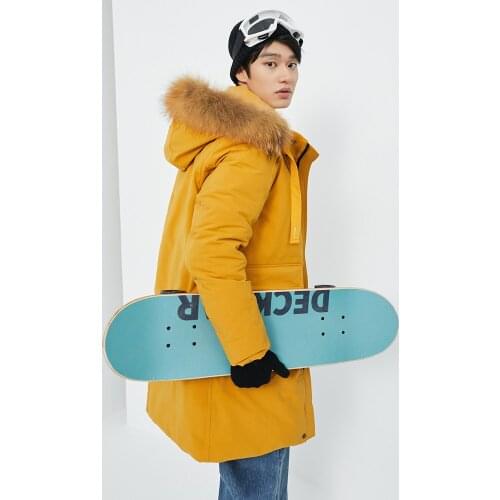 Raccoon Real Fur Hooded Mens Down Jacket Men Clothes Korean Fashion Duck Down Coat Male Jacket Ropa Hombre 2025500266