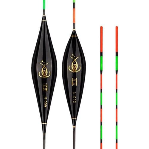 Nano Fishing Float Wood Fluorescent High Sensitivity Bobber Luminous Float Marked Bold Fishing Light Float Fishing Accessories