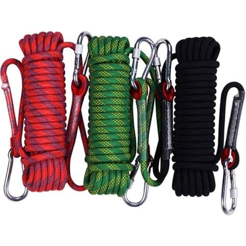 Nylon Climbing Survival Fire Escape Cord High Strength Safety Camping Rope Hiking Climbing Rope Diameter 10mm Rock Lanyard