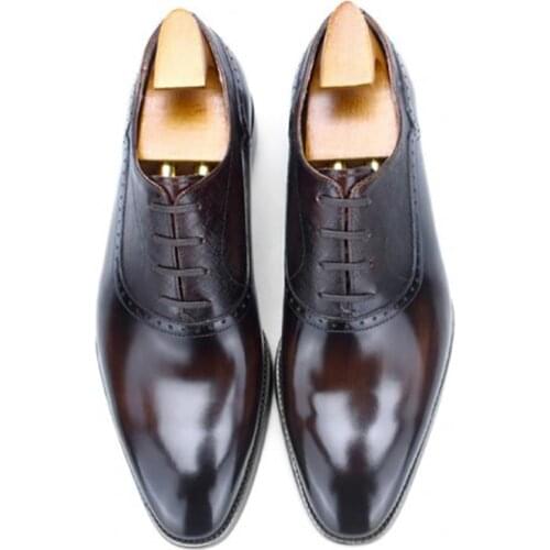 Oxford Genuine Leather Bridegroom Designer Original Handmade Dress Best Men Party Shoes for Men Casual Business