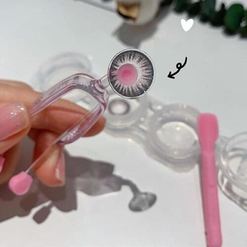 1 Set Soft Silica Tweezers Suction Stick For Special Clamps Tool Practical Convenient Contact Lenses Lens Inserter Remover