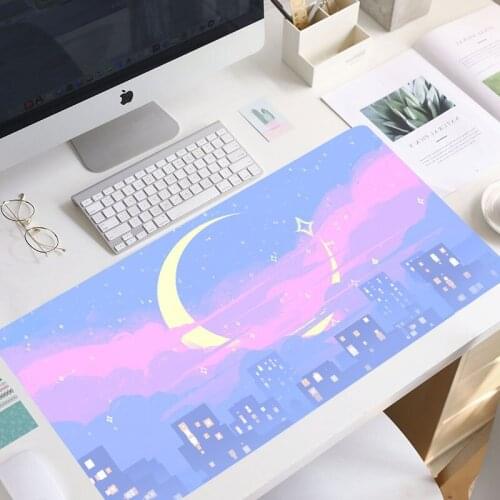 Christmas gift Moon landscape Large Mouse pad PC Computer mat Free Shipping Large Mouse Pad Keyboards mouse pad mat mouse pad