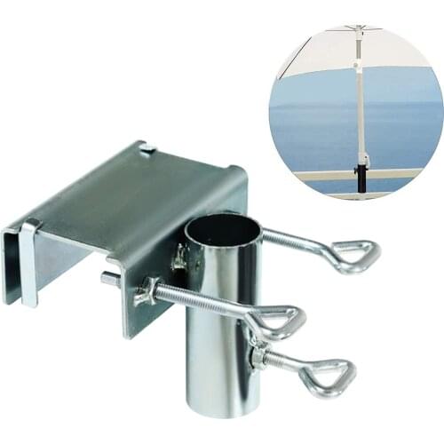 Fishing Patio Umbrella Clamp Bench Deck Parasol Stand Garden Bracket