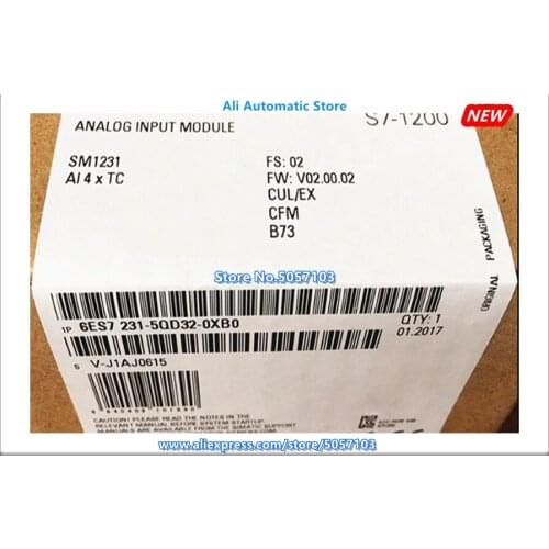 S7-1200 CPU Thermocouple Temperature Control Module SM1231 6ES7231-5QD32-0XB0 New
