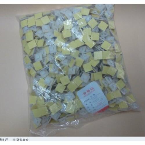 Fixmee 100 Self-adhesive Wire Clip Wire Saddle Wire Cable Tie Holder Base Retardant