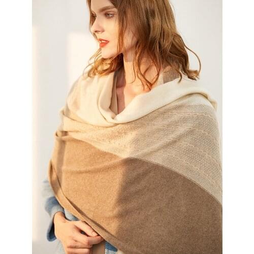 100% Cashmere Scarf Women Luxury brand Knitted Unisex Men Solid Color Warm Autumn Winter Thick Real Soft Long Cashmere scarf