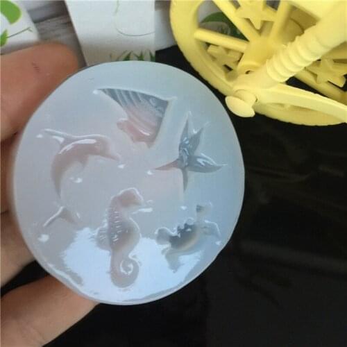 Sea Flounder Shell Starfish Jewelry Soap Silicone Mold Cake Decor Craft Tools W0YA