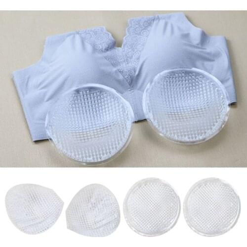 Honeycomb Silicone Bra Inserts Breathable Perforated Push Up Booster Pads Breast Enhancers Semi-Adhesive Bikini Cushion