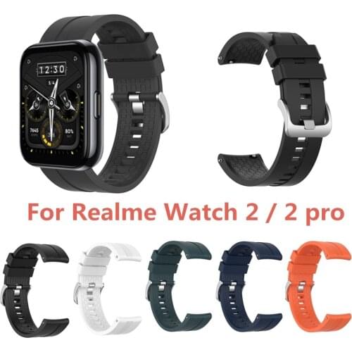 Silicone Band For Realme Watch 2/2 Pro Strap Women Men Bracelet correa Wristband For Realme Watch2 Pro Smart Watch Accessories