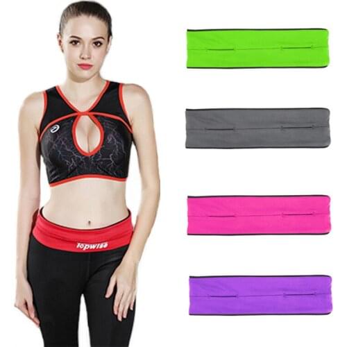 Sports Waist Bag Outdoor Running Fitness Belt Invisible Mobile Phone Reflective Design Anti-theft Personal Elastic Bag
