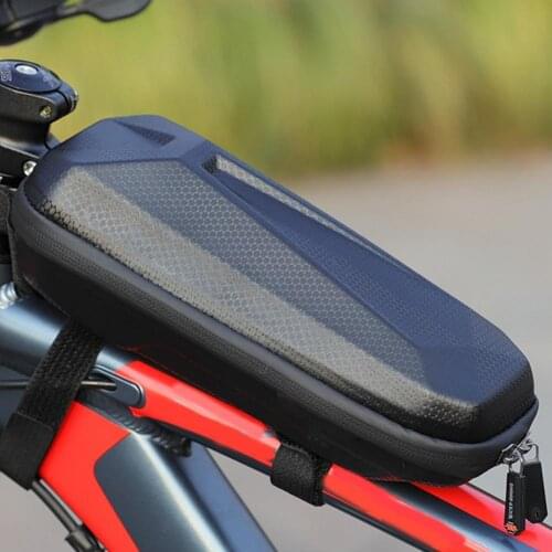 Drop-resistant Bike Frame Bag Hard Shell Multifunctional EVA Easy to Install Top Tube Bicycle Triangle Bag for Road Bike