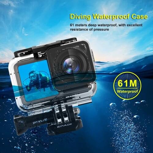 61M Waterproof Case Protective Surfing Diving Underwater Housing Shell Camera Accessories Action Camera Case for DJI Osmo Action