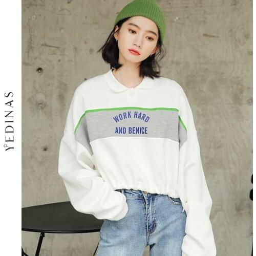 Женские короткие толстовки Yedinas China At AliExpress