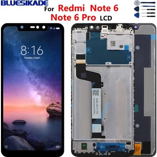 6.26" For Xiaomi Redmi Note 6 LCD Display Touch Screen Digitizer Assembly For Redmi Note 6 Pro LCD Display Screen Replacement