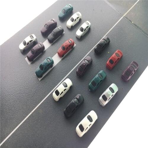 100pcs 1/300 Scale Plastic Architecture Model Kits Toy Car For Architecture Building Diorama Landcape