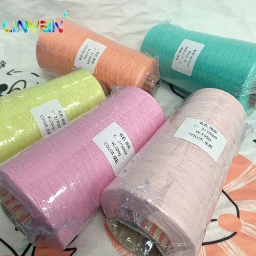 200g*1 piece 2/30NM Thin Candy colors Organic yarn Linen Cotton Blended threads Crochet yarn Hand knitting Knit clothes t52
