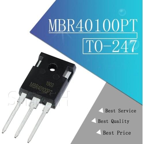 5pcs MBR40100PT TO-247 MBR40100 TO247 MBR40100PTG TO-3P 40A 100V Schottky diode