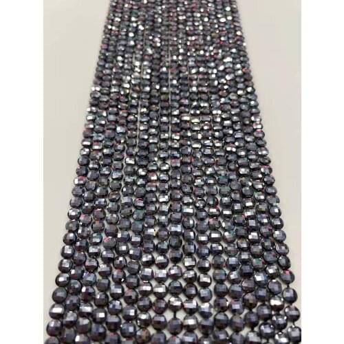 AAAA natural crystal Terahertz double turtle surface cutting surface Natural stone jewelry DIY boutique length 38cm