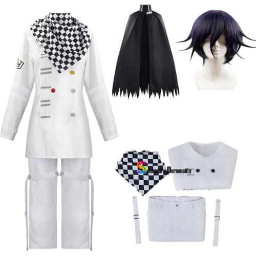 Anime Danganronpa V3 Kokichi Oma Uniforms Scarf Cloak Set Cosplay Costume anime clothes Halloween stage performance uniform