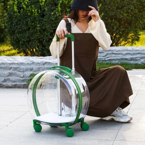 Pet Trolley Case Transparent Cat Bag Multifunctional Pet Bubble Box Portable Space Bag For Dogs Carrier Stuff Dog Bag