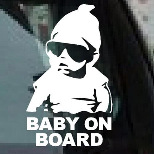 Baby on Board Car Safty Sticker Decal Waterproof Night Reflective Wall Stickers Car Accessories Exterior