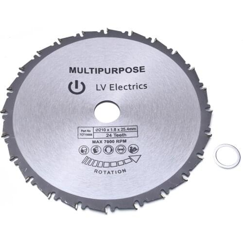 210mm Dia Circular Saw Blade Disc Rotary Tool for Woodworking Metal Saw Blade Bore Evolution 24T Cutting Disc Wheel
