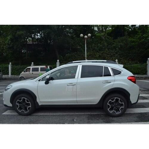 For Subaru XV 2012 to 2017 High-quality stainless steel Strips Car Window Trim Decoration Accessories Car styling