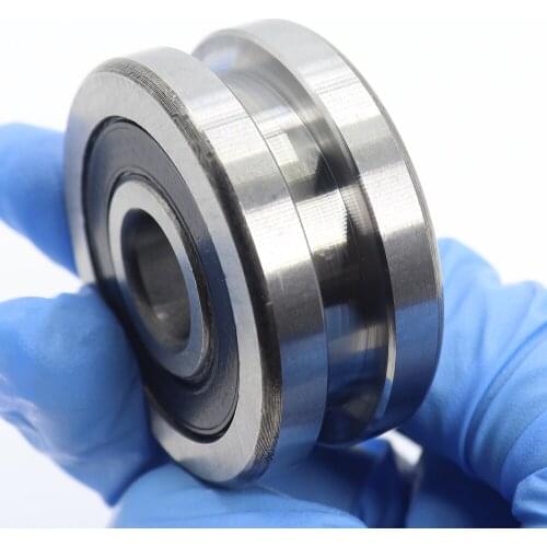 H Groove Bearing ( 1PC ) 12*42*19 mm Steel Bearing Rollers H4/4 H5/4 H6/4 H7/4 Slide Guide Bearings U Wheel Pulley