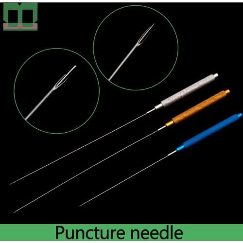 Puncture needle blunt end stainless steel surgical operating instrument cosmetic plastic surgery The piercing line carve sunken