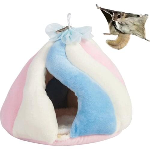 Hamster Bed Hammock Small Warm Color Hammock Bird Nest Guinea Pig Cage Pet Cage
